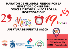 Cartel del evento Maratón de Melodías - ADAGO